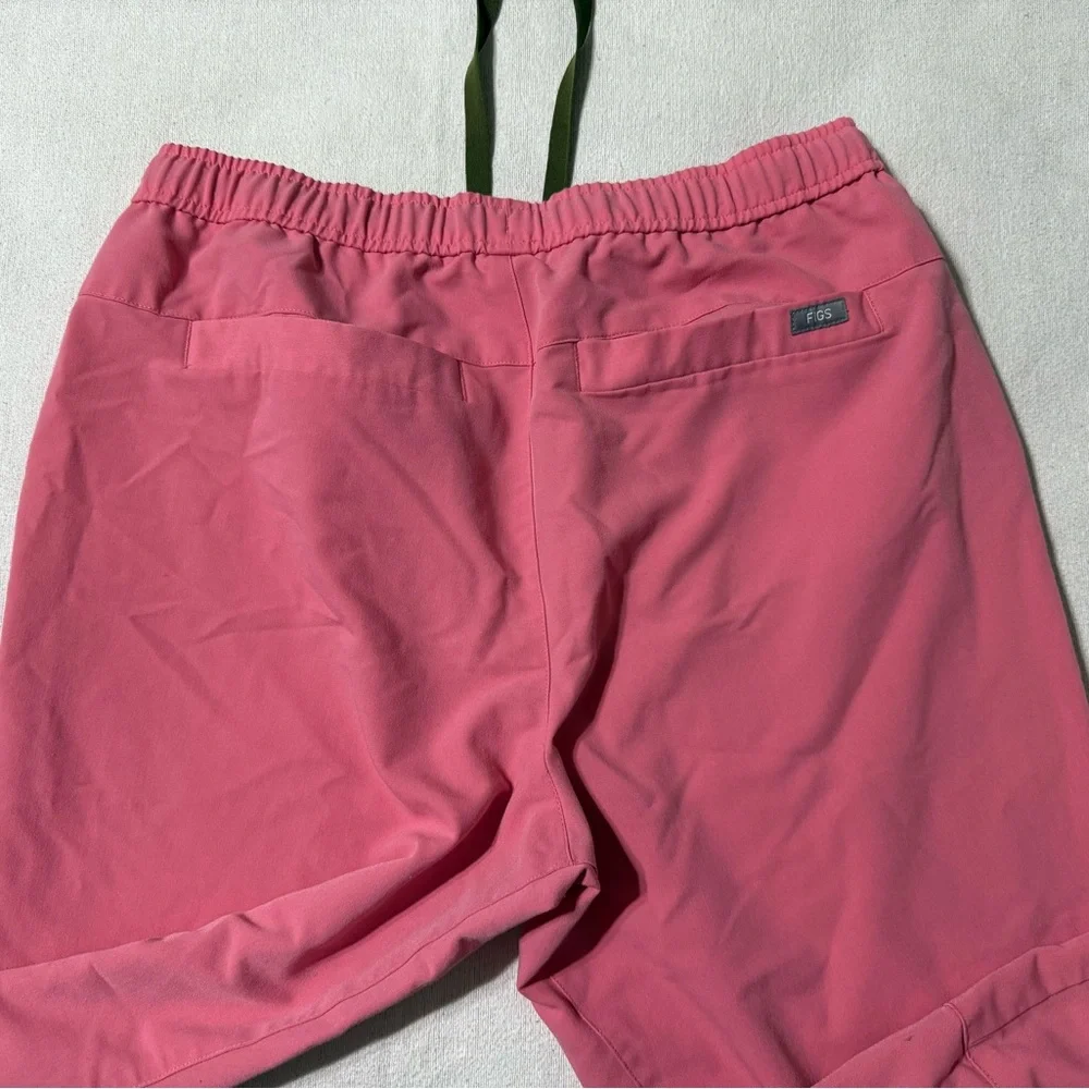 FIGS Tansen‎ Scrub Pants Mens Medium Jogger Elastic Waist Drawstring Pocket Pink